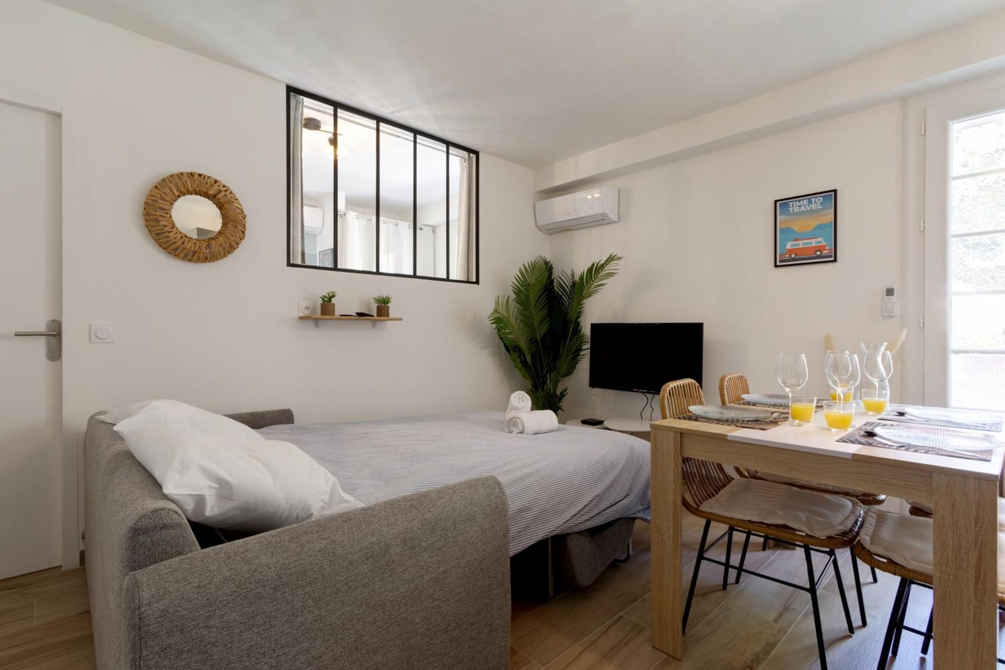016- T2 Tropisme, Appart 1 Chambre,Clim,Wifi,Parking Montpellier Buitenkant foto