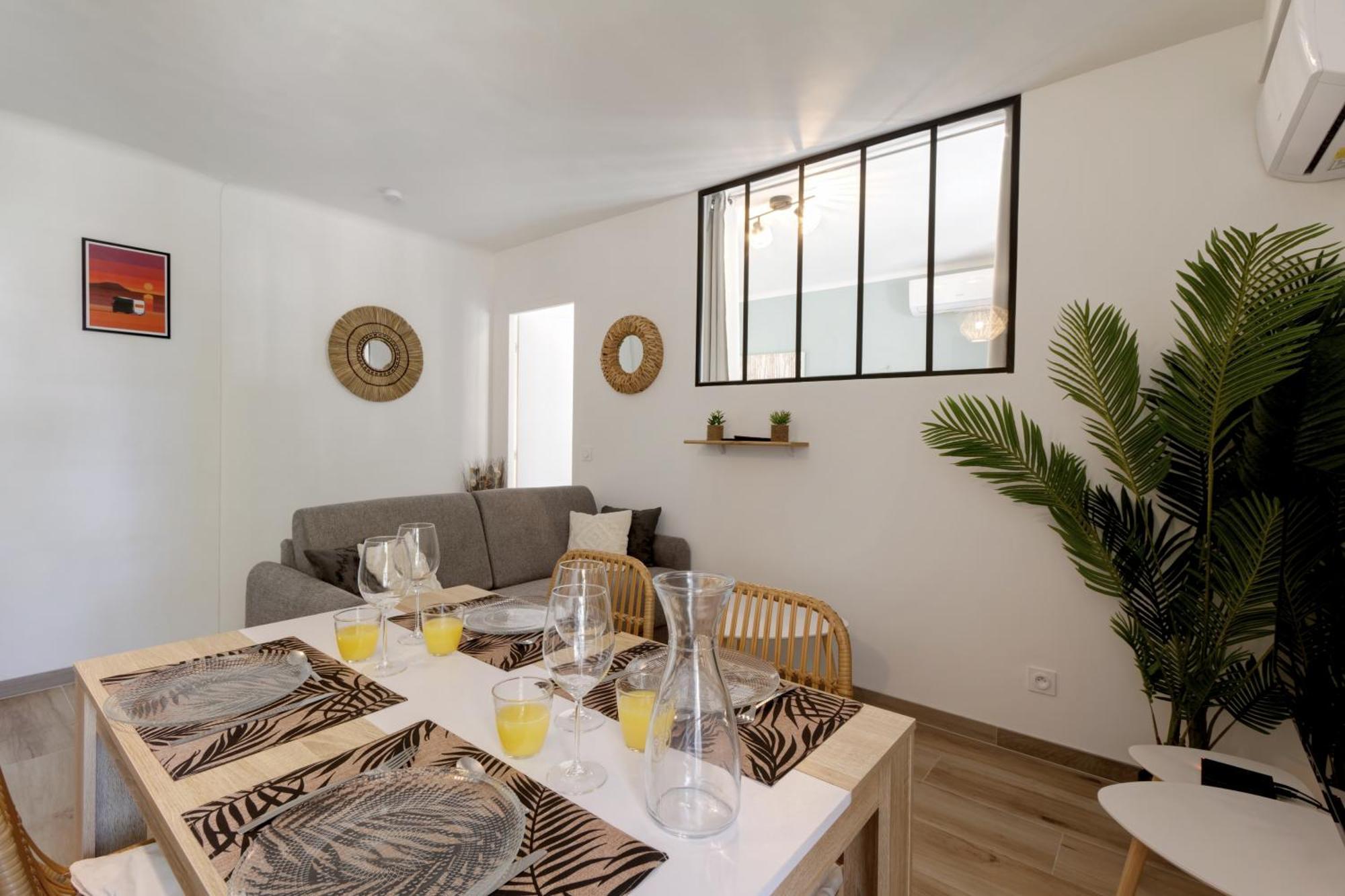 016- T2 Tropisme, Appart 1 Chambre,Clim,Wifi,Parking Montpellier Buitenkant foto