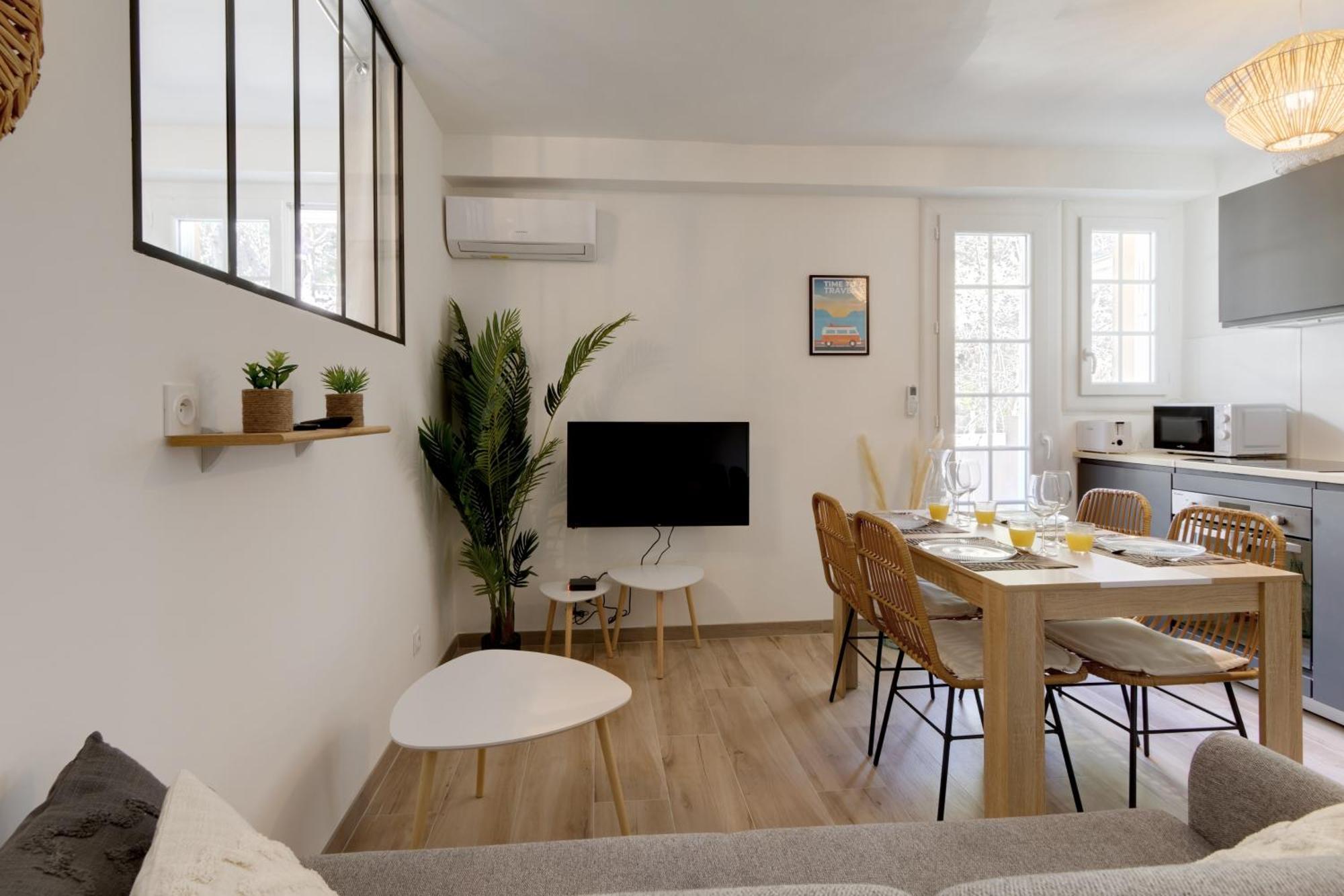 016- T2 Tropisme, Appart 1 Chambre,Clim,Wifi,Parking Montpellier Buitenkant foto