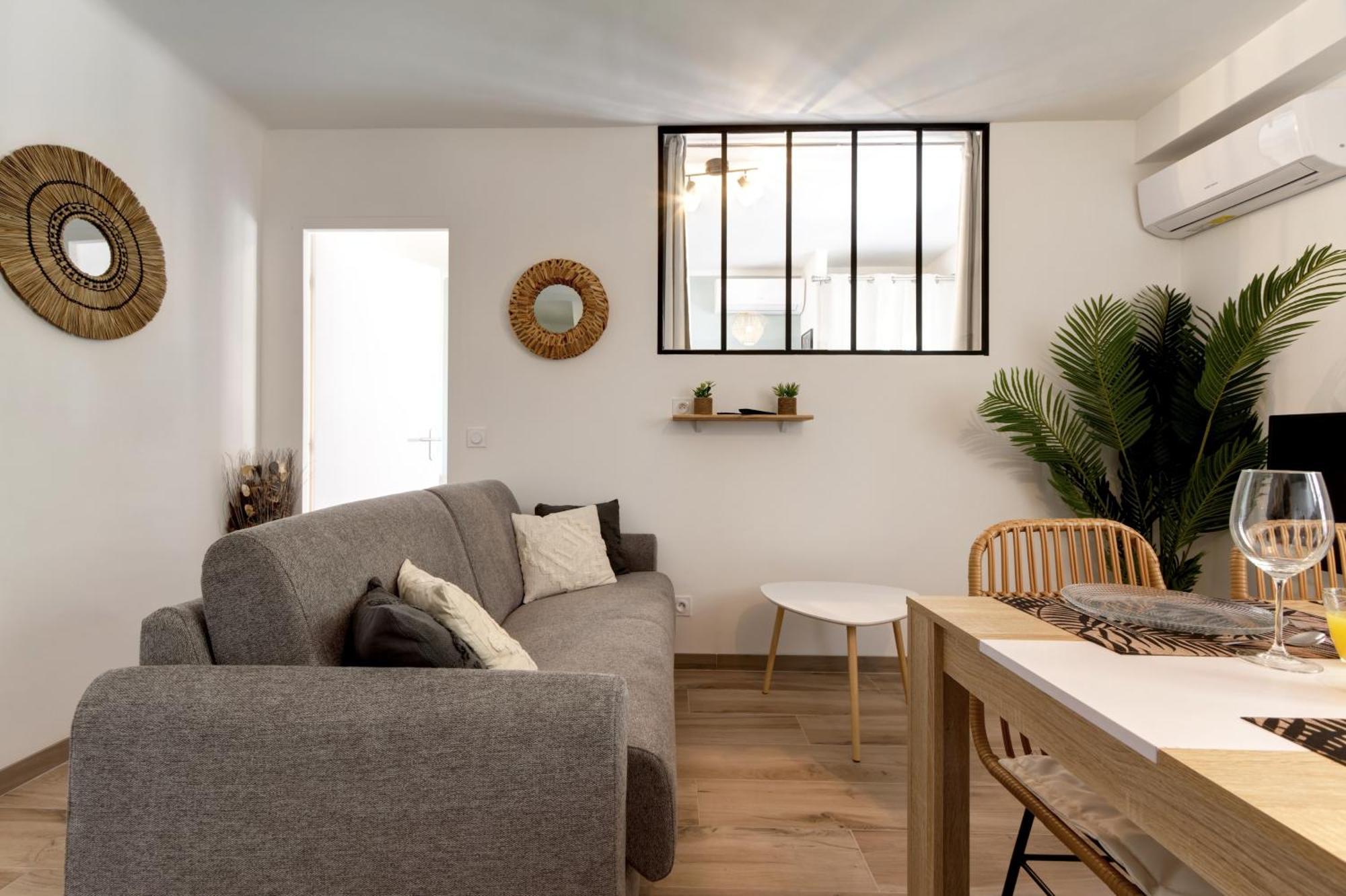 016- T2 Tropisme, Appart 1 Chambre,Clim,Wifi,Parking Montpellier Buitenkant foto