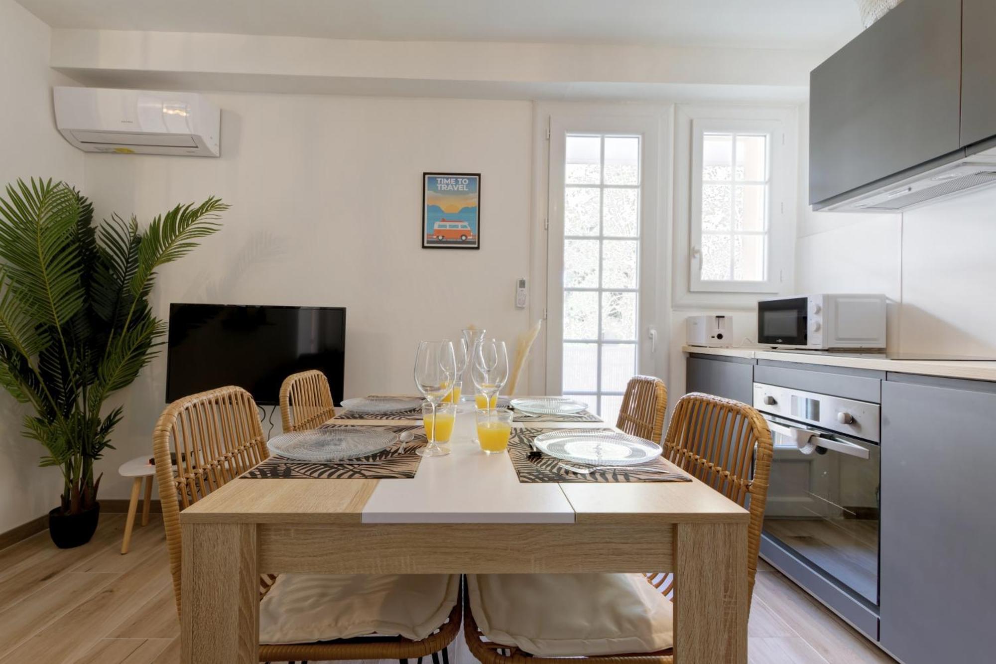 016- T2 Tropisme, Appart 1 Chambre,Clim,Wifi,Parking Montpellier Buitenkant foto