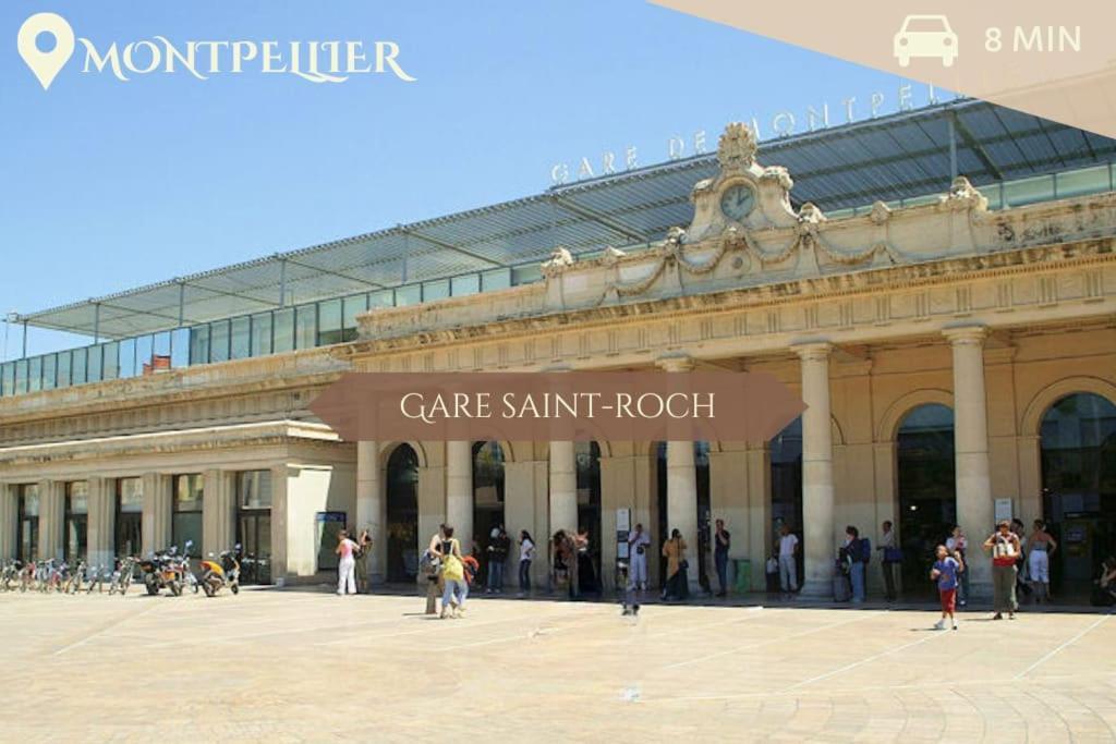 016- T2 Tropisme, Appart 1 Chambre,Clim,Wifi,Parking Montpellier Buitenkant foto