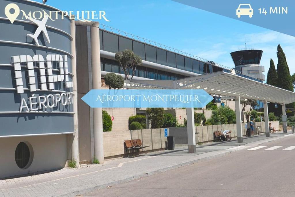 016- T2 Tropisme, Appart 1 Chambre,Clim,Wifi,Parking Montpellier Buitenkant foto